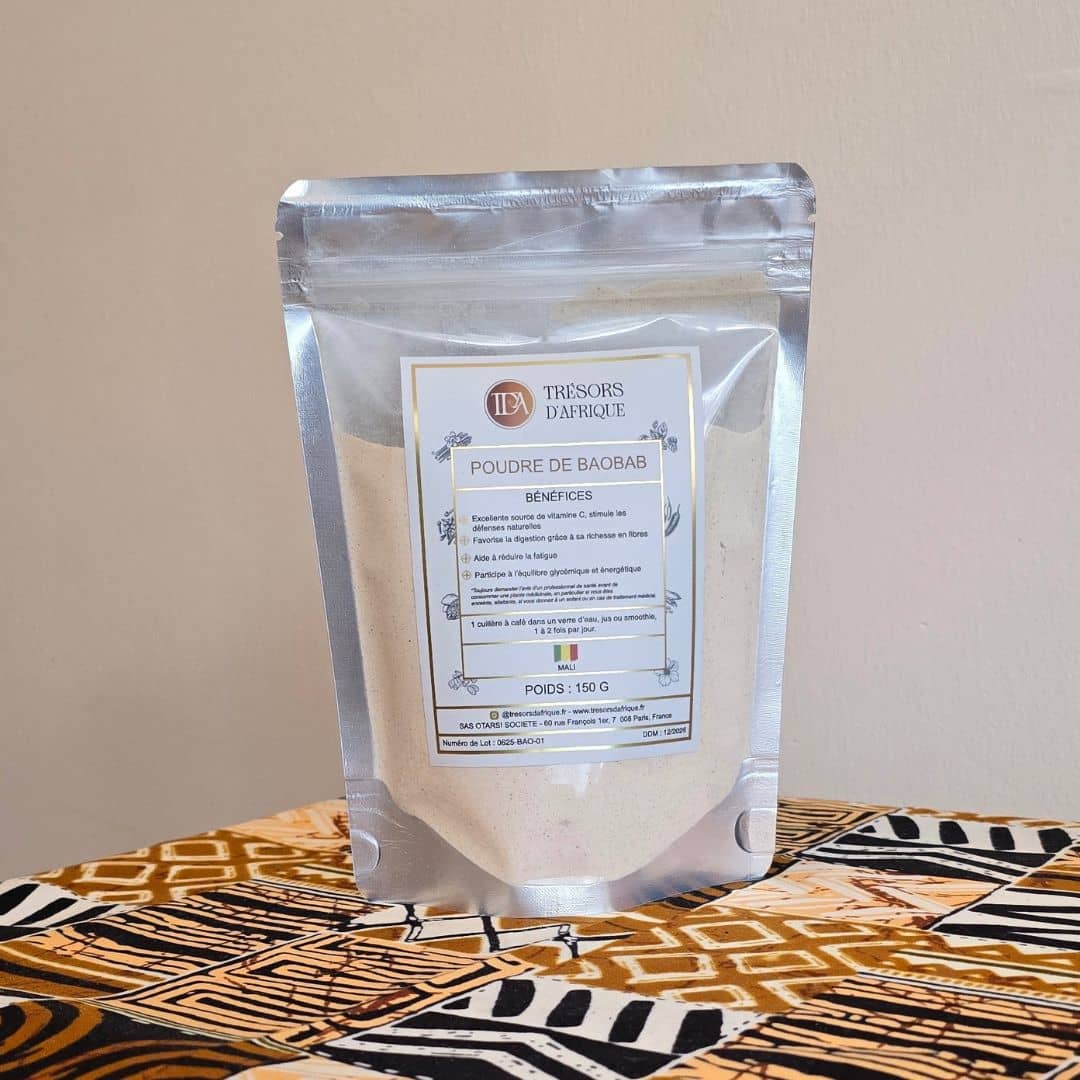 Poudre de baobab naturelle du Mali riche en vitamine C – Trésors d’Afrique