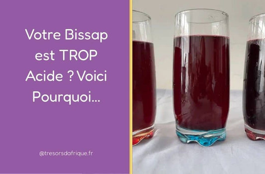 Verres de bissap rouge à base de fleurs d’hibiscus, illustrant les différences d’acidité selon la préparation de l’infusion